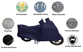 GUBBINS Presents Water Resistant Heatproof Cover Made for Honda Activa Dustproof Cover (Navy Blue)-thumb1