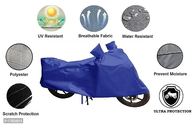 GUBBINS Presents Water Resistant Heatproof Cover Made for Bajaj Pulsar Dustproof Cover (Royal Blue)-thumb2