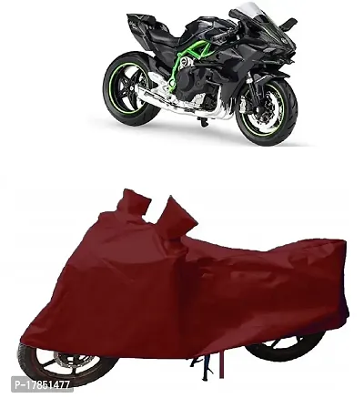 GUBBINS Presents Water Resistant  Heatproof Cover Made for Kawasaki Ninja Dustproof Cover (Maroon)