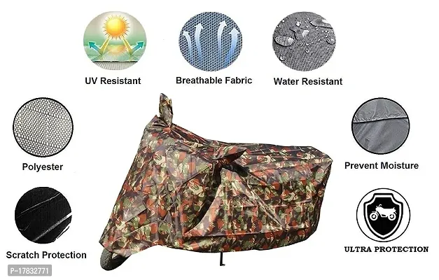 GUBBINS Presents Water Resistant Heatproof Cover Made for Royal Enfield Classic 350 Dustproof Cover (Military)-thumb2