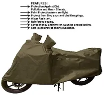 GUBBINS Presents Water Resistant Heatproof Cover Made for Bajaj Platina 100 DTS-i Dustproof Cover (Olive Green)-thumb3