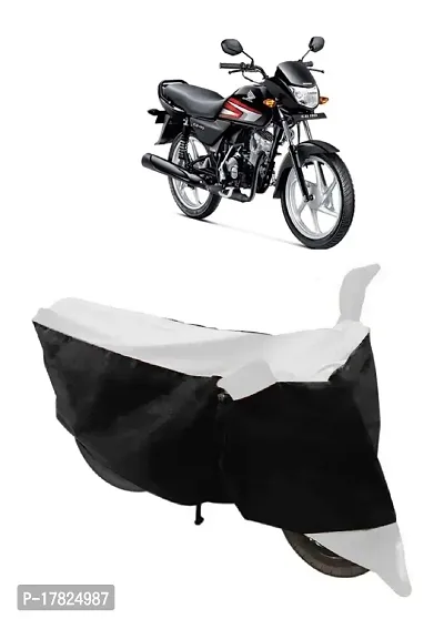 GUBBINS Two Wheeler Bike Cover Compatible with Honda CD 110 Dream Water Resistant UV Protection Cover (White)