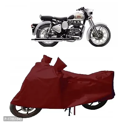 GUBBINS Presents Water Resistant  Heatproof Cover Made for Royal Enfield Classic 350 Dustproof Cover (Maroon)