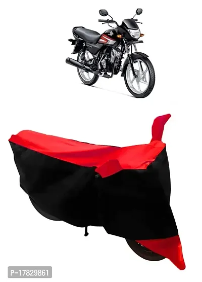 GUBBINS Two Wheeler Bike Cover Compatible with Honda CD 110 Dream Water Resistant UV Protection Cover (Red)-thumb0