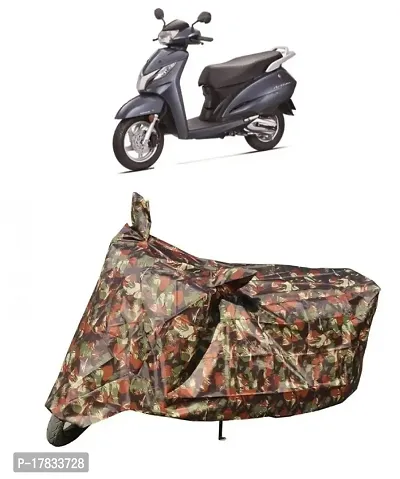 GUBBINS Presents Water Resistant Heatproof Cover Made for Honda Activa 125 Dustproof Cover (Military)