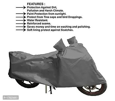 GUBBINS Presents Water Resistant Heatproof Cover Made for Royal Enfield Bullet 350 Dustproof Cover (Grey)-thumb4