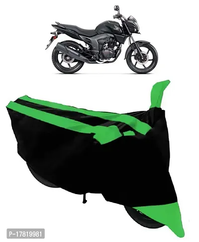 GUBBINS Semi Waterproof Motorcycle Cover Compatible with Honda Trigger All Weather Dustproof Cover (Green)