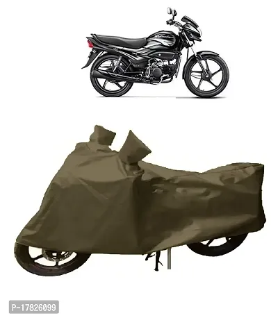 GUBBINS Presents Water Resistant Heatproof Cover Made for Hero Super Splendor Dustproof Cover (Olive Green)