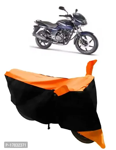 GUBBINS Two Wheeler Bike Cover Compatible with Bajaj Pulsar 150 Water Resistant UV Protection Cover (Orange)