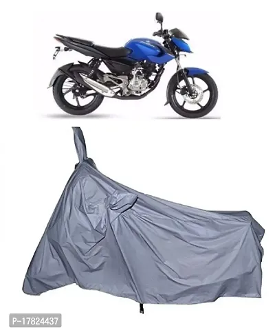 GUBBINS Presents Water Resistant Heatproof Cover Made for Bajaj Pulsar Dustproof Cover (Silver)-thumb0