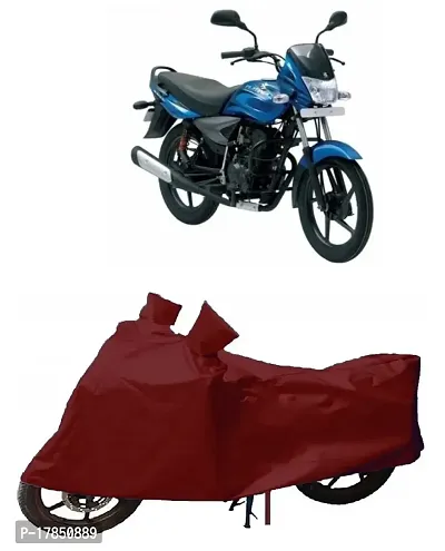 GUBBINS Presents Water Resistant  Heatproof Cover Made for Bajaj Platina 100 DTS-i Dustproof Cover (Maroon)