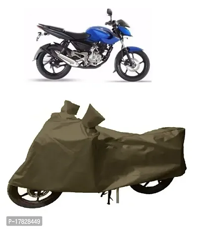 GUBBINS Presents Water Resistant Heatproof Cover Made for Bajaj Pulsar Dustproof Cover (Olive Green)