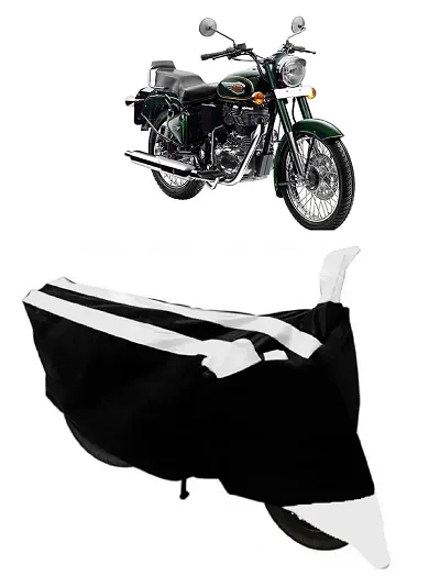 GUBBINS Semi Waterproof Motorcycle Cover Compatible with Royal Enfield Bullet 500 All Weather Dustproof Cover