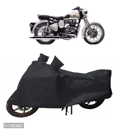 GUBBINS Presents Water Resistant Heatproof Cover Made for Royal Enfield Classic 350 Dustproof Cover (Black)