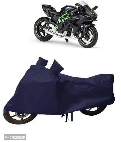 GUBBINS Presents Water Resistant Heatproof Cover Made for Kawasaki Ninja Dustproof Cover (Navy Blue)