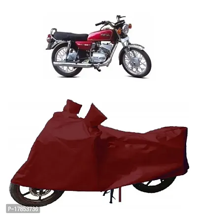 GUBBINS Presents Water Resistant  Heatproof Cover Made for Yamaha RX 100 Dustproof Cover (Maroon)