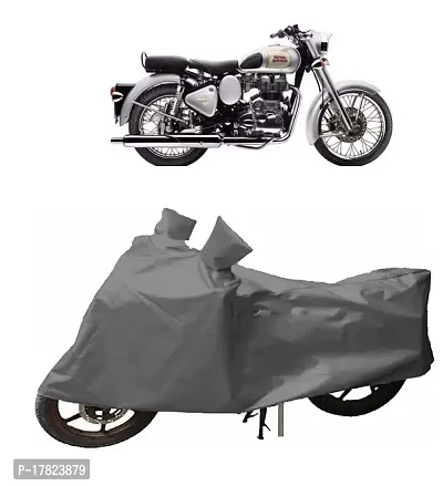 GUBBINS Presents Water Resistant Heatproof Cover Made for Royal Enfield Classic 350 Dustproof Cover (Grey)-thumb0