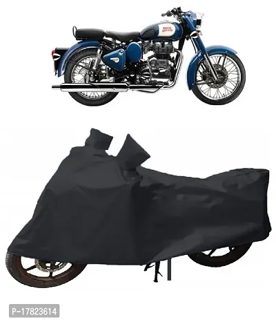 GUBBINS Presents Water Resistant Heatproof Cover Made for Royal Enfield Bullet 350 Dustproof Cover (Black)