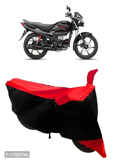 GUBBINS Two Wheeler Bike Cover Compatible with Hero Passion Pro Water Resistant UV Protection Cover (Red)