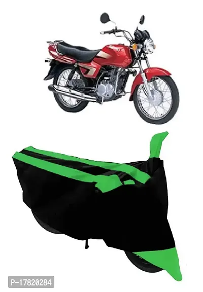 GUBBINS Semi Waterproof Motorcycle Cover Compatible with Suzuki Heat All Weather Dustproof Cover (Green)