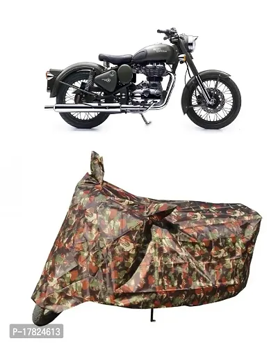 GUBBINS Presents Water Resistant Heatproof Cover Made for Royal Enfield Battle Dustproof Cover (Military)