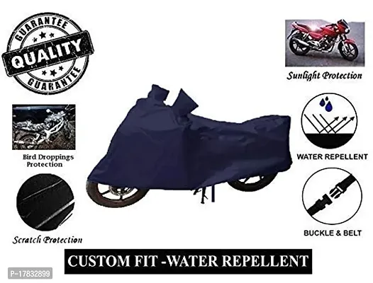 GUBBINS Presents Water Resistant Heatproof Cover Made for TVS Apache Dustproof Cover (Navy Blue)-thumb3