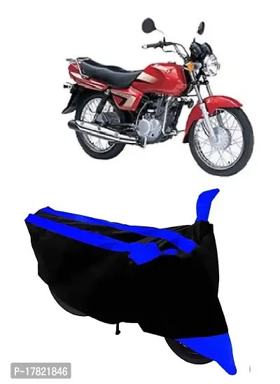 GUBBINS Semi Waterproof Motorcycle Cover Compatible with Suzuki Heat All Weather Dustproof Cover (Blue)-thumb0