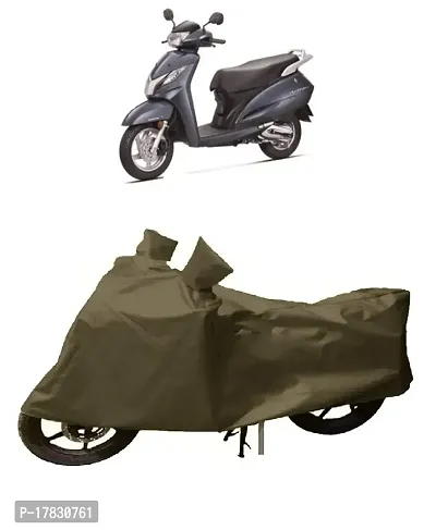 GUBBINS Presents Water Resistant Heatproof Cover Made for Honda Activa 125 Dustproof Cover (Olive Green)