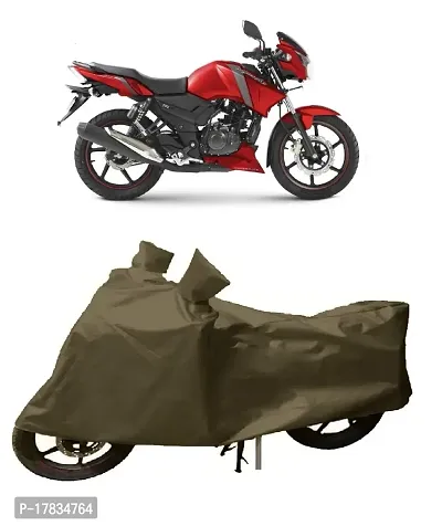 GUBBINS Presents Water Resistant Heatproof Cover Made for TVS Apache RTR 160 Dustproof Cover (Olive Green)