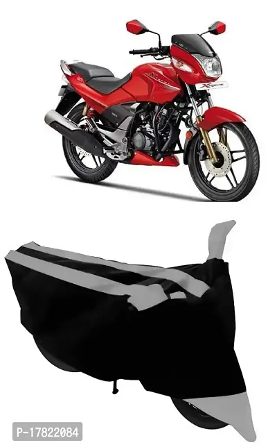 GUBBINS Semi Waterproof Motorcycle Cover Compatible with Hero CBZ Extreme All Weather Dustproof Cover (Grey)