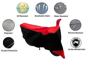 GUBBINS Two Wheeler Bike Cover Compatible with TVS Apache RTR 160 Water Resistant UV Protection Cover (Red)-thumb2