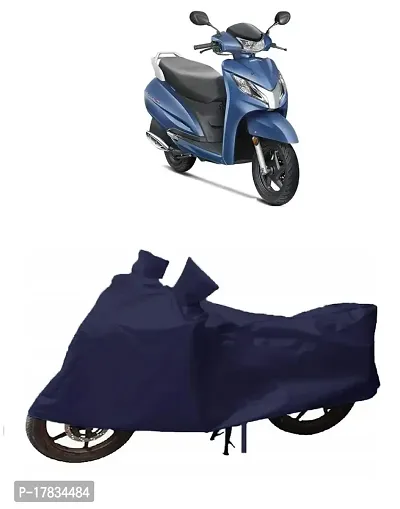 GUBBINS Presents Water Resistant Heatproof Cover Made for Honda Activa Dustproof Cover (Navy Blue)