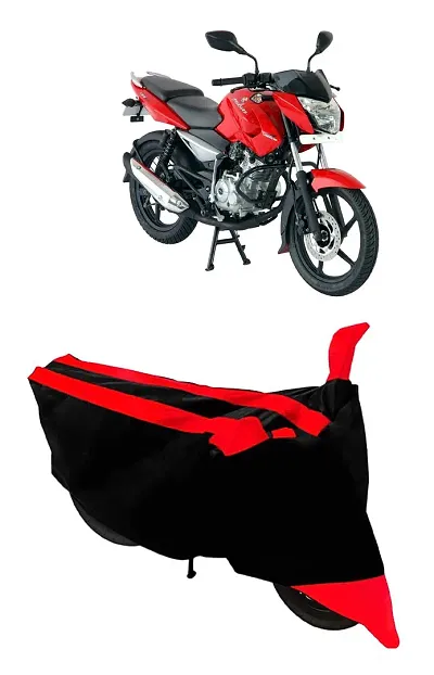 GUBBINS Semi Waterproof Motorcycle Cover Compatible with Bajaj Pulsar 135 LS DTS-i All Weather Dustproof Cover