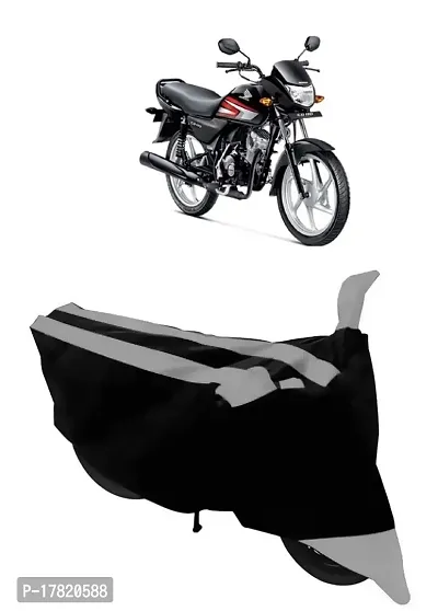 GUBBINS Semi Waterproof Motorcycle Cover Compatible with Honda CD 110 Dream All Weather Dustproof Cover (Grey)