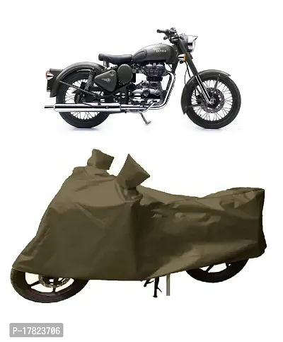 GUBBINS Presents Water Resistant Heatproof Cover Made for Royal Enfield Battle Dustproof Cover (Olive Green)