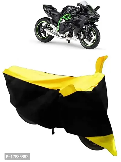 GUBBINS Two Wheeler Bike Cover Compatible with Kawasaki Ninja Water Resistant UV Protection Cover (Yellow)