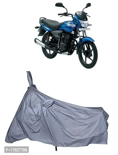 GUBBINS Presents Water Resistant Heatproof Cover Made for Bajaj Platina 100 DTS-i Dustproof Cover (Silver)