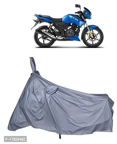 GUBBINS Presents Water Resistant Heatproof Cover Made for TVS Apache Dustproof Cover (Silver)