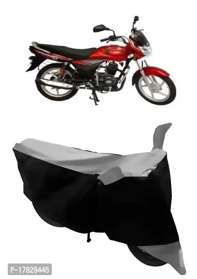 GUBBINS Two Wheeler Bike Cover Compatible with Bajaj Platina Water Resistant UV Protection Cover (Grey)