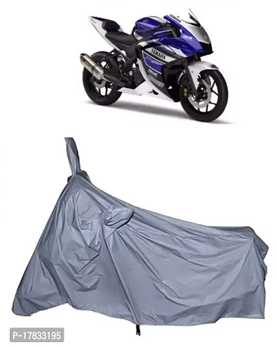 GUBBINS Presents Water Resistant Heatproof Cover Made for Yamaha YZF R25 Dustproof Cover (Silver)