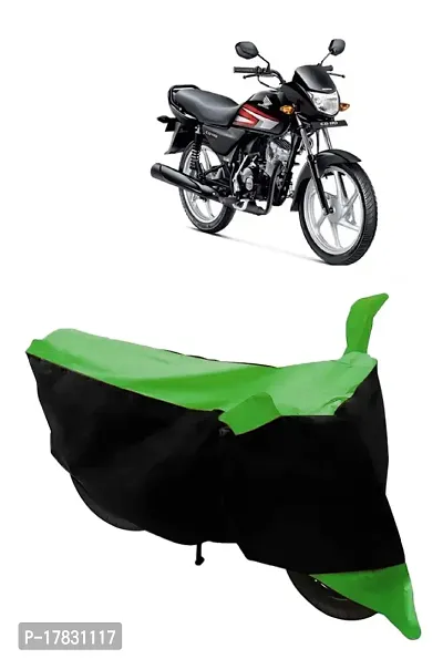 GUBBINS Two Wheeler Bike Cover Compatible with Honda CD 110 Dream Water Resistant UV Protection Cover (Green)-thumb0