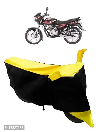 GUBBINS Two Wheeler Bike Cover Compatible with Bajaj Discover 125 DTS-i Water Resistant UV Protection Cover (Yellow)