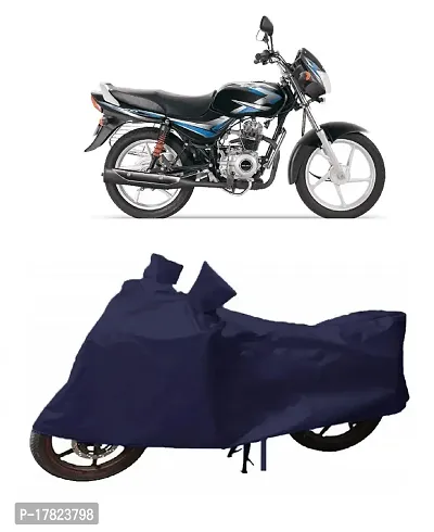 GUBBINS Presents Water Resistant Heatproof Cover Made for Bajaj CT 100 Dustproof Cover (Navy Blue)