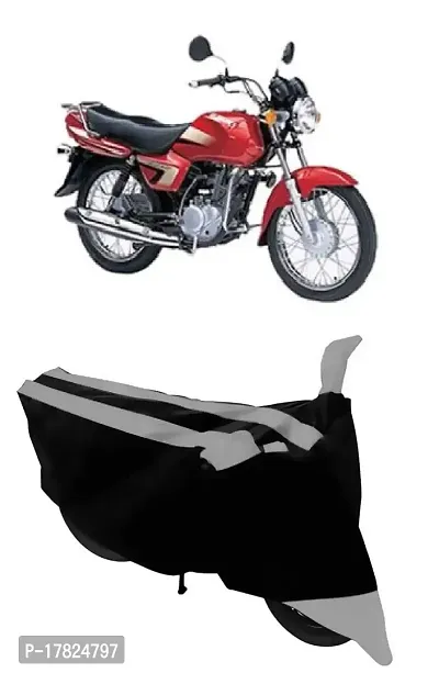 GUBBINS Semi Waterproof Motorcycle Cover Compatible with Suzuki Heat All Weather Dustproof Cover (Grey)