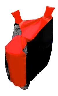 GUBBINS Two Wheeler Bike Cover Compatible with Royal Enfield Bullet 500 Water Resistant UV Protection Cover (Red)-thumb3