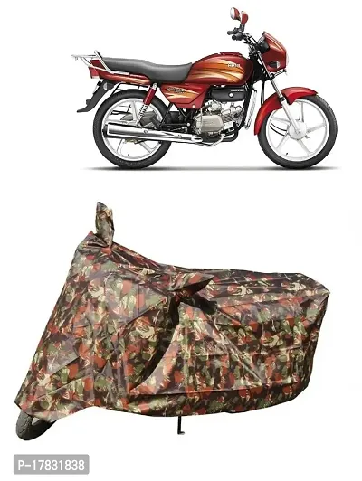 GUBBINS Presents Water Resistant Heatproof Cover Made for Hero Splendor Pro Dustproof Cover (Military)