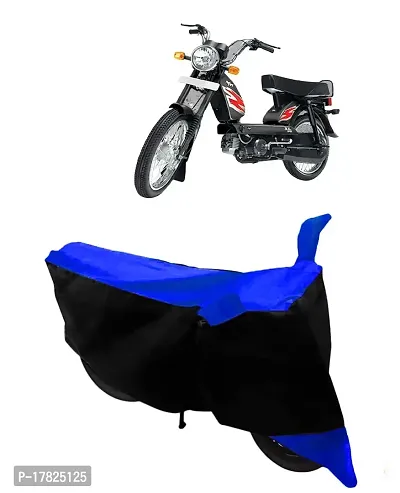 GUBBINS Two Wheeler Bike Cover Compatible with TVS Heavy Duty Super XL Water Resistant UV Protection Cover (Blue)-thumb0