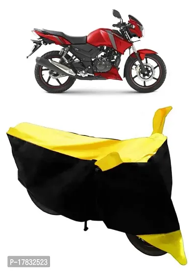 GUBBINS Two Wheeler Bike Cover Compatible with TVS Apache RTR 160 Water Resistant UV Protection Cover (Yellow)