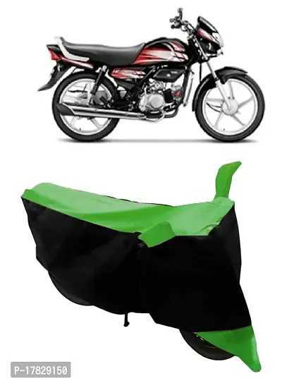 GUBBINS Two Wheeler Bike Cover Compatible with Hero HF Water Resistant UV Protection Cover (Green)