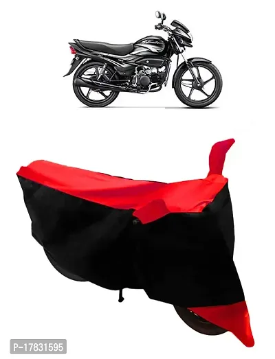 GUBBINS Two Wheeler Bike Cover Compatible with Hero Super Splendor Water Resistant UV Protection Cover (Red)